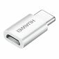Huawei AP52 Micro USB to USB Type-C Adapter 5V 2A Data Sync Charge (bulk packaging) white hind ja info | Mobiiltelefonide kaablid | kaup24.ee