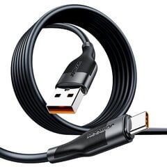 Joyroom USB cable - USB Type C for fast charging / data transmission 6A 1m black (S-1060M12) hind ja info | Mobiiltelefonide kaablid | kaup24.ee