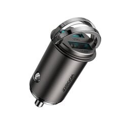 Joyroom Fast USB Car Charger 48W 5 A Power Delivery Quick Charge 3.0 AFC SCP Gray (C-A48) hind ja info | Mobiiltelefonide laadijad | kaup24.ee