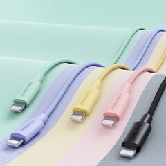 Joyroom Durable USB Type C Cable - Lightning Fast Charging / Data Transfer 20W 2m Black (S-2024M13) hind ja info | Mobiiltelefonide kaablid | kaup24.ee