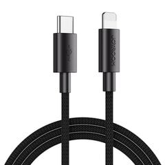 Joyroom Durable USB Type C Cable - Lightning Fast Charging / Data Transfer 20W 2m Black (S-2024M13) hind ja info | Mobiiltelefonide kaablid | kaup24.ee