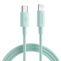 Joyroom durable USB Type C - Lightning cable for fast charging / data transmission 20W 0.25m green (S-02524M13) цена и информация | Кабели для телефонов | kaup24.ee