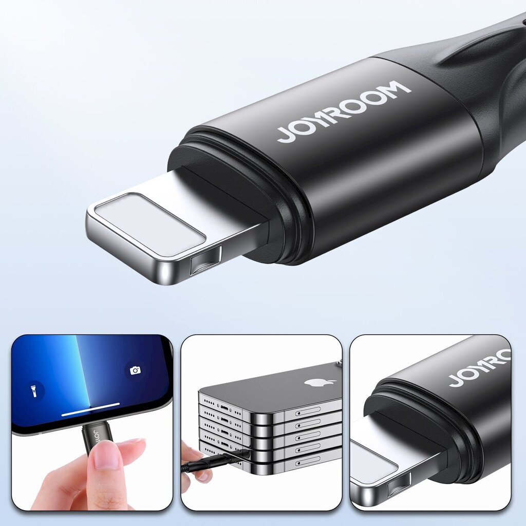 Joyroom fast charging / data cable USB Type C - Lightning PD 20W 1m black (S-1024N1-PD) hind ja info | Mobiiltelefonide kaablid | kaup24.ee