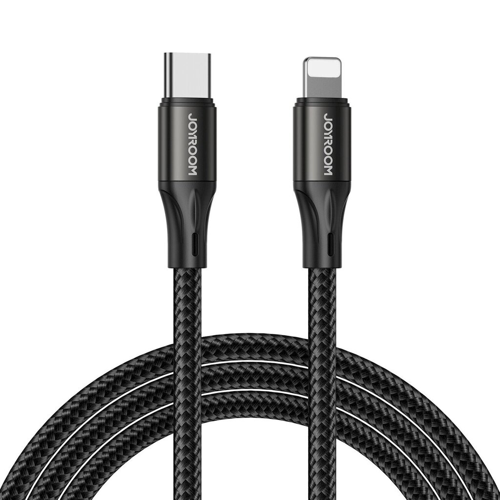 Joyroom fast charging / data cable USB Type C - Lightning PD 20W 1m black (S-1024N1-PD) hind ja info | Mobiiltelefonide kaablid | kaup24.ee