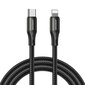 Joyroom fast charging / data cable USB Type C - Lightning PD 20W 1m black (S-1024N1-PD) hind ja info | Mobiiltelefonide kaablid | kaup24.ee