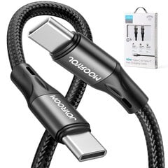 Joyroom fast charging / data cable USB Type C - USB Type C PD 60W 2m black (S-2030N1-60) hind ja info | Mobiiltelefonide kaablid | kaup24.ee