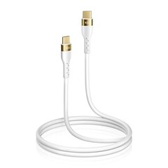 Joyroom Liquid Silicone USB Type C - USB Type C charging / data cable PD 100W 1.2m white (S-1250N18-10) цена и информация | Кабели для телефонов | kaup24.ee