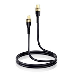 Joyroom Liquid Silicone USB Type C - USB Type C charging / data cable PD 100W 1.2m black (S-1250N18-10) цена и информация | Кабели для телефонов | kaup24.ee