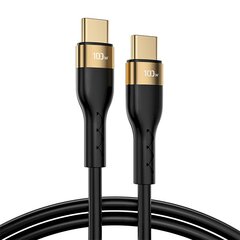 Joyroom Liquid Silicone USB Type C - USB Type C charging / data cable PD 100W 1.2m black (S-1250N18-10) цена и информация | Кабели для телефонов | kaup24.ee