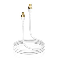 Joyroom Liquid Silicone USB Type C - USB Type C charging / data cable PD 100W 2m white (S-2050N18-10) цена и информация | Кабели для телефонов | kaup24.ee