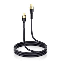 Joyroom Liquid Silicone USB Type C - USB Type C charging / data cable PD 100W 2m black (S-2050N18-10) цена и информация | Кабели для телефонов | kaup24.ee