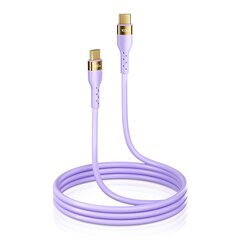 Joyroom Liquid Silicone USB Type C - USB Type C charging / data cable PD 100W 2m purple (S-2050N18-10) цена и информация | Кабели для телефонов | kaup24.ee