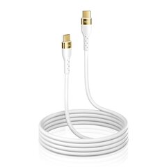 Joyroom Liquid Silicone USB Type C - USB Type C charging / data cable PD 100W 3m white (S-3050N18-10) цена и информация | Кабели для телефонов | kaup24.ee