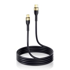 Joyroom Liquid Silicone USB Type C - USB Type C charging / data cable PD 100W 3m black (S-3050N18-10) цена и информация | Кабели для телефонов | kaup24.ee