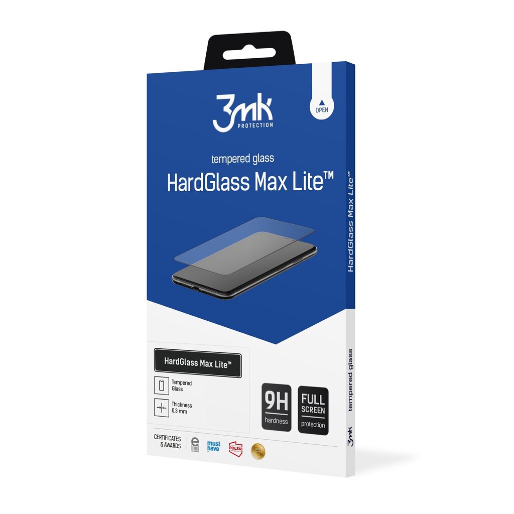 Samsung Galaxy A13 5G Black - 3mk HardGlass Max Lite™ screen protector hind ja info | Ekraani kaitsekiled | kaup24.ee