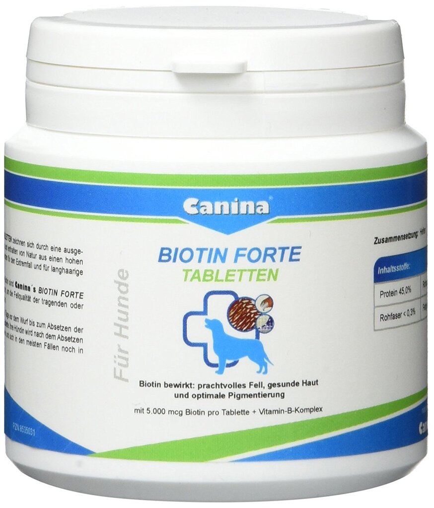 Tabletid Canina Biotin Forte N30, 100 g цена и информация | Toidulisandid ja parasiitide vastased tooted | kaup24.ee