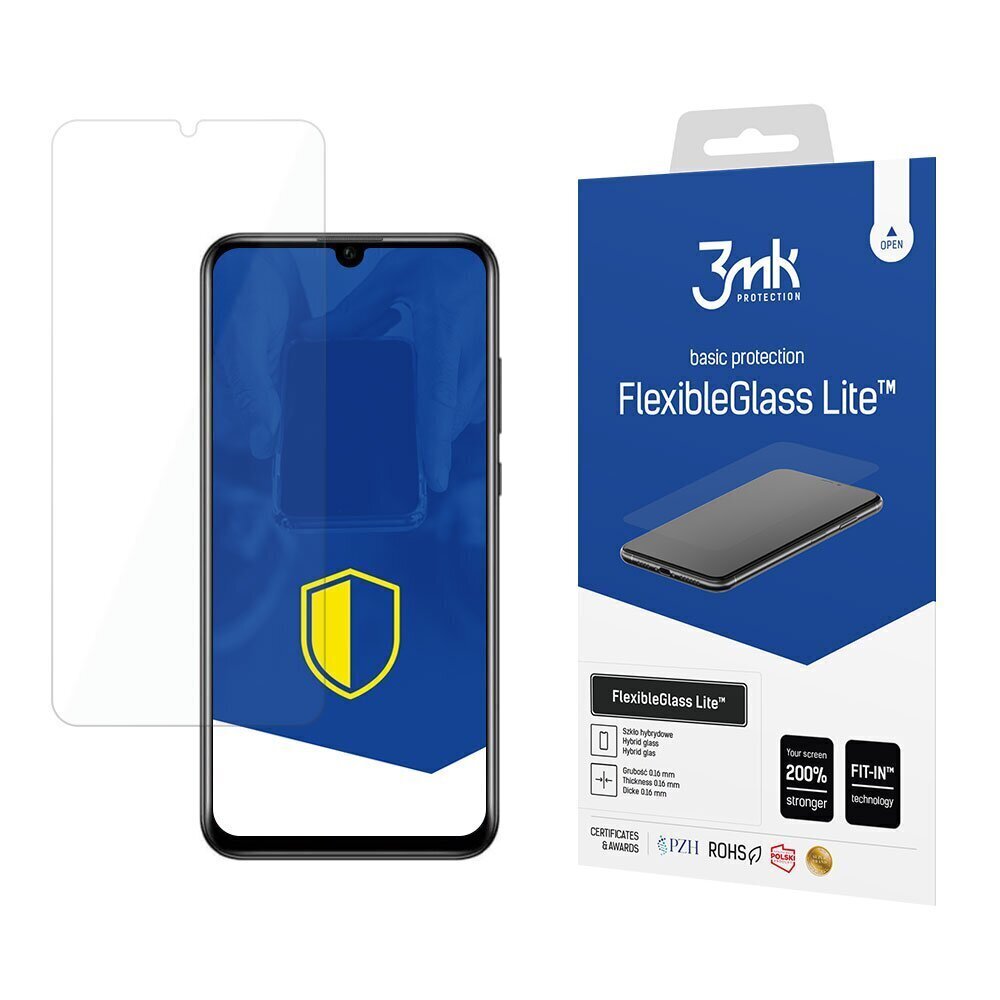 Honor 20 lite - 3mk FlexibleGlass Lite™ screen protector цена и информация | Ekraani kaitsekiled | kaup24.ee