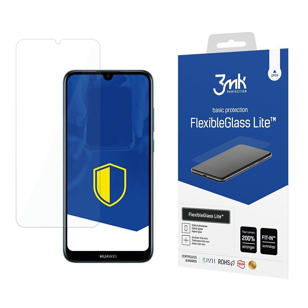 Huawei Y6 2019 - 3mk FlexibleGlass Lite™ screen protector цена и информация | Ekraani kaitsekiled | kaup24.ee
