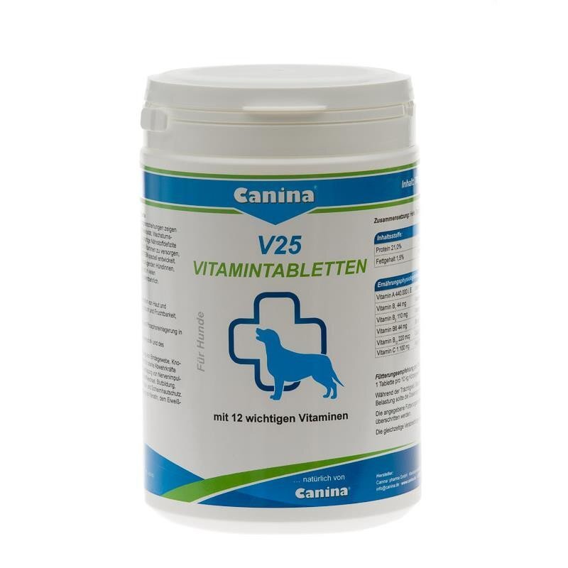 Canina vitamiinitabletid V25 N210, 700 g цена и информация | Toidulisandid ja parasiitide vastased tooted | kaup24.ee