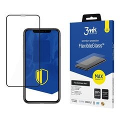 Apple iPhone Xr/11 Black - 3mk FlexibleGlass Max™ screen protector hind ja info | Ekraani kaitsekiled | kaup24.ee