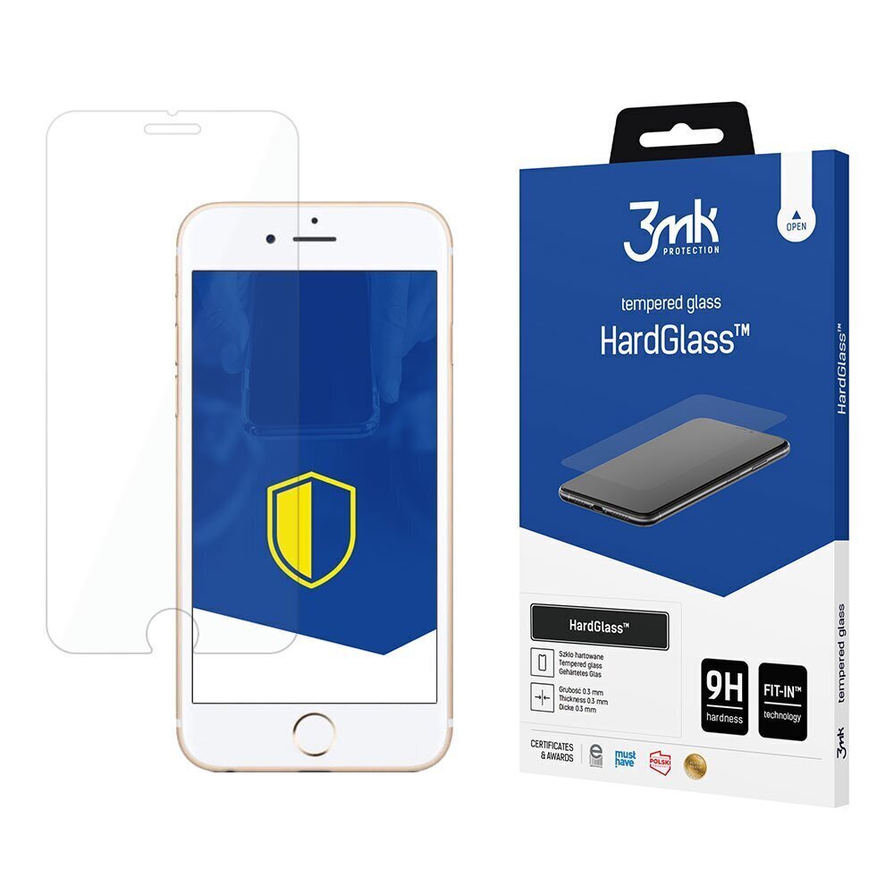 Apple iPhone 6/6s - 3mk HardGlass™ screen protector hind ja info | Ekraani kaitsekiled | kaup24.ee