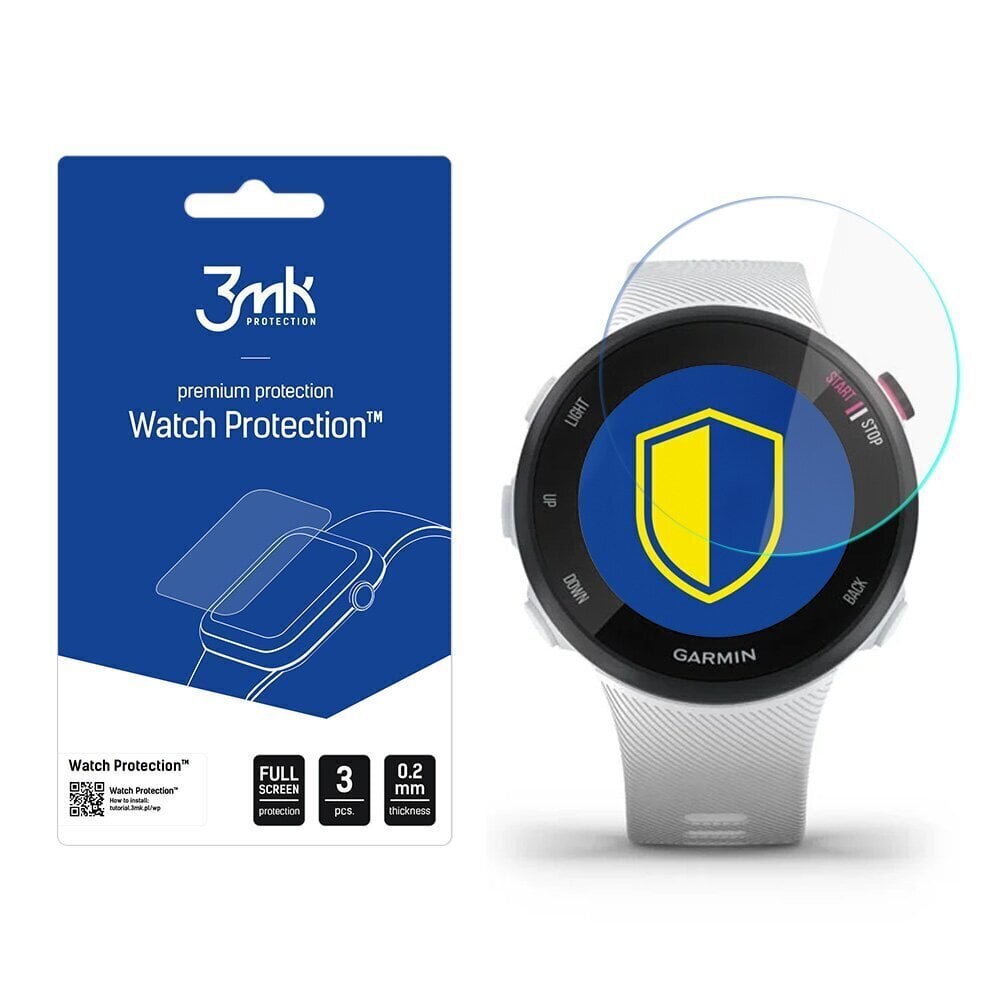 Garmin Forerunner 45s - 3mk Watch Protection™ v. FlexibleGlass Lite screen protector hind ja info | Nutikellade ja nutivõrude tarvikud | kaup24.ee