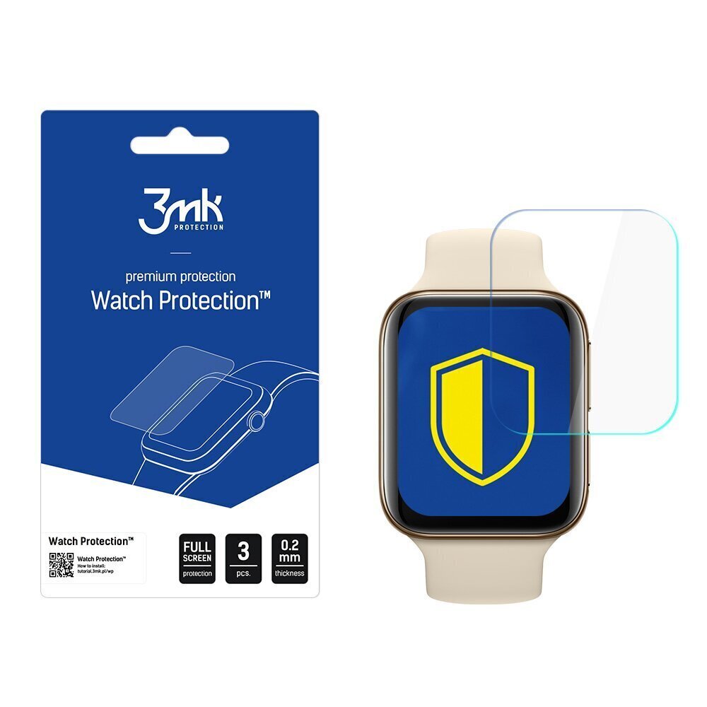 OPPO Watch 46mm - 3mk Watch Protection™ v. ARC+ screen protector hind ja info | Nutikellade ja nutivõrude tarvikud | kaup24.ee