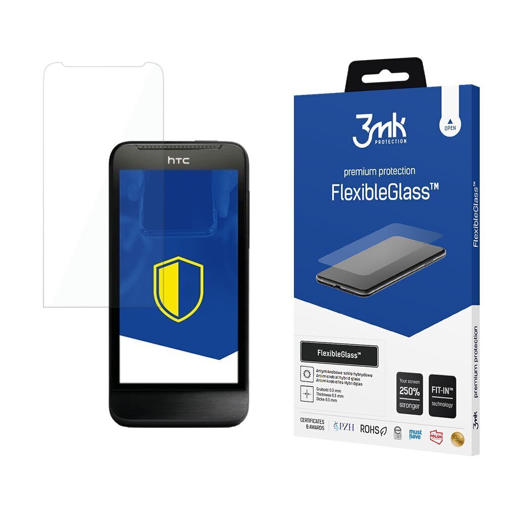 HTC One V - 3mk FlexibleGlass™ screen protector цена и информация | Ekraani kaitsekiled | kaup24.ee