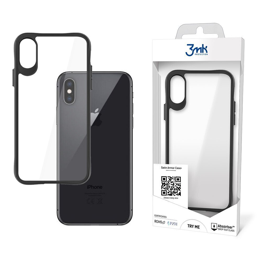 Apple iPhone X/XS - 3mk Satin Armor Case+ цена и информация | Telefoni kaaned, ümbrised | kaup24.ee