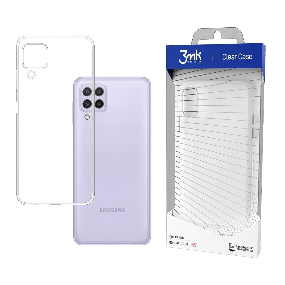 Samsung Galaxy A22 4G - 3mk Clear Case hind ja info | Telefoni kaaned, ümbrised | kaup24.ee