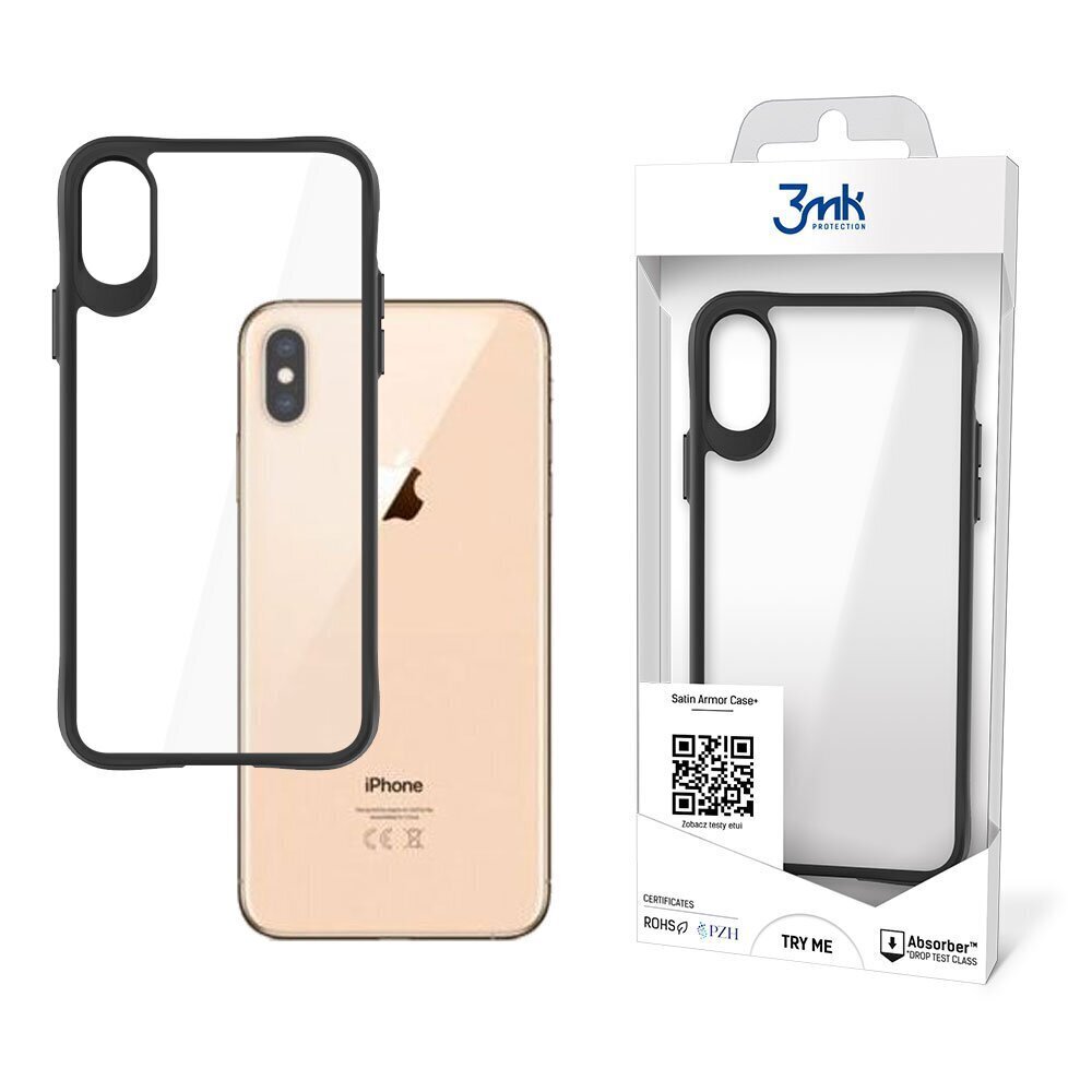 Apple iPhone Xs Max - 3mk Satin Armor Case+ цена и информация | Telefoni kaaned, ümbrised | kaup24.ee