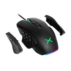 Delux Wired Gaming Mouse replaceable side RGB M631 цена и информация | Мыши | kaup24.ee