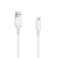 Setty cable USB - microUSB 1,0 m 2A white NEW цена и информация | Кабели для телефонов | kaup24.ee