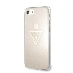 Guess чехол для iPhone 7 / 8 GUHCI8SGTLGO gold hard чехол Glitter Triangle цена и информация | Чехлы для телефонов | kaup24.ee