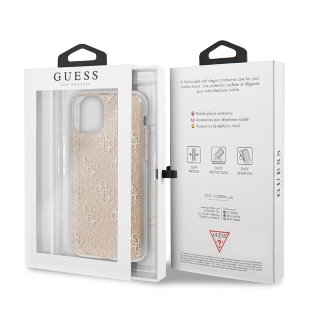 Guess case for Samsung Galaxy A31 A315 GUHCA31PCU4GLGO gold hard case 4G Glitter hind ja info | Telefoni kaaned, ümbrised | kaup24.ee