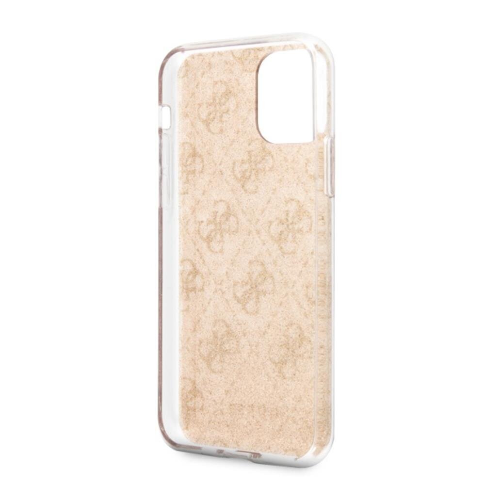 Guess case for Samsung Galaxy A31 A315 GUHCA31PCU4GLGO gold hard case 4G Glitter hind ja info | Telefoni kaaned, ümbrised | kaup24.ee