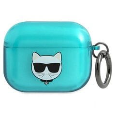 Karl Lagerfeld case for Airpods Pro KLAPUCHFL blue Choupette цена и информация | Аксессуары для наушников | kaup24.ee