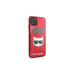 Karl Lagerfeld чехол для iPhone 11 Pro Max KLHCN65CSKCRE hard чехол красный Choupette Head цена и информация | Чехлы для телефонов | kaup24.ee