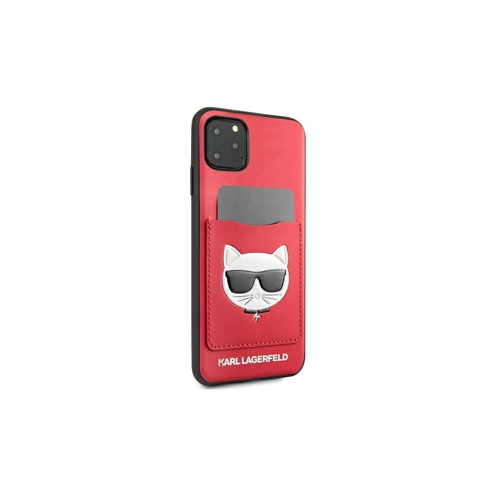 Karl Lagerfeld case for iPhone 11 Pro Max KLHCN65CSKCRE hard case red Choupette Head hind ja info | Telefoni kaaned, ümbrised | kaup24.ee