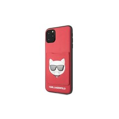 Karl Lagerfeld чехол для iPhone 11 Pro Max KLHCN65CSKCRE hard чехол красный Choupette Head цена и информация | Чехлы для телефонов | kaup24.ee