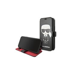 Karl Lagerfeld чехол для iPhone 11 Pro Max KLFLBKSN65FIKPUBK book чехол черный Fullbody цена и информация | Чехлы для телефонов | kaup24.ee