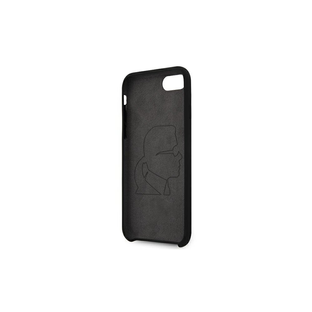 Karl Lagerfeld case for iPhone 7 / 8 / SE 2020 / SE 2022 KLHCI8SLGKBK hard case black Silicone Triple Heads цена и информация | Telefoni kaaned, ümbrised | kaup24.ee