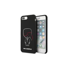 Karl Lagerfeld чехол for iPhone 7 Plus / 8 Plus KLHCI8LSLKCBK hard чехол black Silicone Karl Iconic цена и информация | Чехлы для телефонов | kaup24.ee