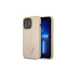 Guess чехол для iPhone 13 Pro / 13 6,1" GUHCP13LPSATLE beige hard чехол Saffiano Triangle Logo цена и информация | Чехлы для телефонов | kaup24.ee