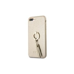 Guess case for iPhone 7 Plus / 8 Plus GUHCI8LRSSABE beige hard case Saffiano with ring stand hind ja info | Telefoni kaaned, ümbrised | kaup24.ee
