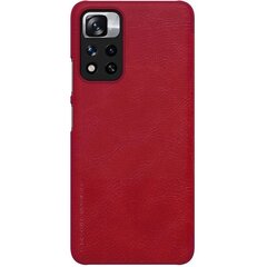 Nillkin Qin Book Case for Xiaomi Redmi Note 11 Pro +/Xiaomi 11i Red hind ja info | Telefoni kaaned, ümbrised | kaup24.ee