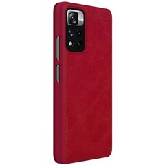 Nillkin Qin Book Case for Xiaomi Redmi Note 11 Pro +/Xiaomi 11i Red цена и информация | Чехлы для телефонов | kaup24.ee