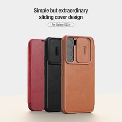 Nillkin Qin Book PRO Case for Samsung Galaxy S22+ Brown цена и информация | Чехлы для телефонов | kaup24.ee