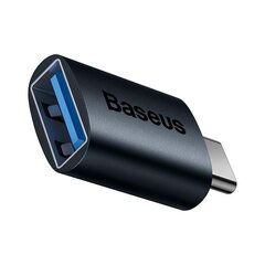 Baseus Ingenuity USB-C to USB-A adapter OTG (blue) цена и информация | Адаптер Aten Video Splitter 2 port 450MHz | kaup24.ee