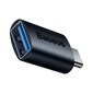 Baseus Ingenuity USB-C to USB-A adapter OTG (blue) цена и информация | USB jagajad, adapterid | kaup24.ee